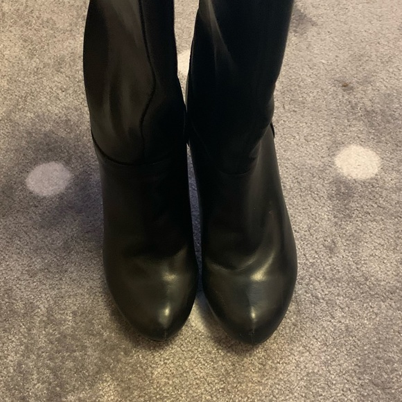 Nine & Co Knee High Black Heeled Boots - Size 6.5 - Picture 7 of 8